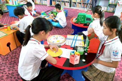Trường TH Cộng Hòa tưng bừng ngày hội STEM, Sáng tạo nghệ thuật